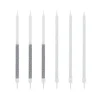 12 bougies bicolores argentées hautes 13 cm