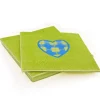 20 Serviettes en papier anis coeur bleu Patisdecor