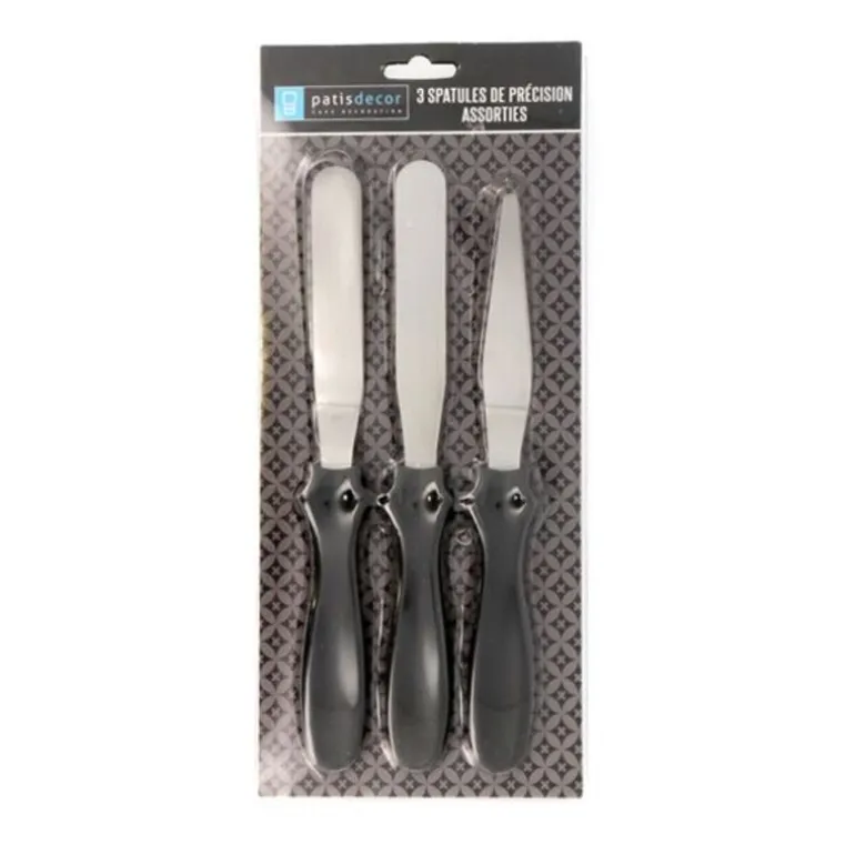 3 spatules de précision assorties