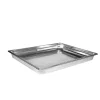Bac gastronorme perforé inox - sans anse - GN 2/1 profondeur 6,5 cm