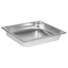 Bac gastronorme perforé inox - sans anse - GN 2/3 profondeur 6,5 cm