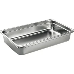 Bac gastronorme plein inox - sans anse - GN 1/1 profondeur 20 cm