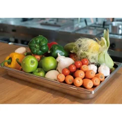 Bac gastronorme plein inox - sans anse - GN 1/1 profondeur 20 cm