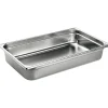 Bac gastronorme plein inox - sans anse - GN 1/1 profondeur 4 cm