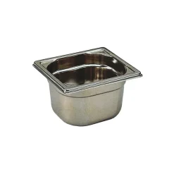 Bac gastronorme plein inox - sans anse - GN 1/6 profondeur 10 cm