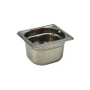 Bac gastronorme plein inox - sans anse - GN 1/6 profondeur 6,5 cm