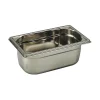 Bac gastronorme plein inox - sans anse - GN 1/4 profondeur 6,5 cm