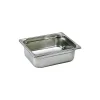 Bac gastronorme plein inox - sans anse - GN 1/2 profondeur 4 cm