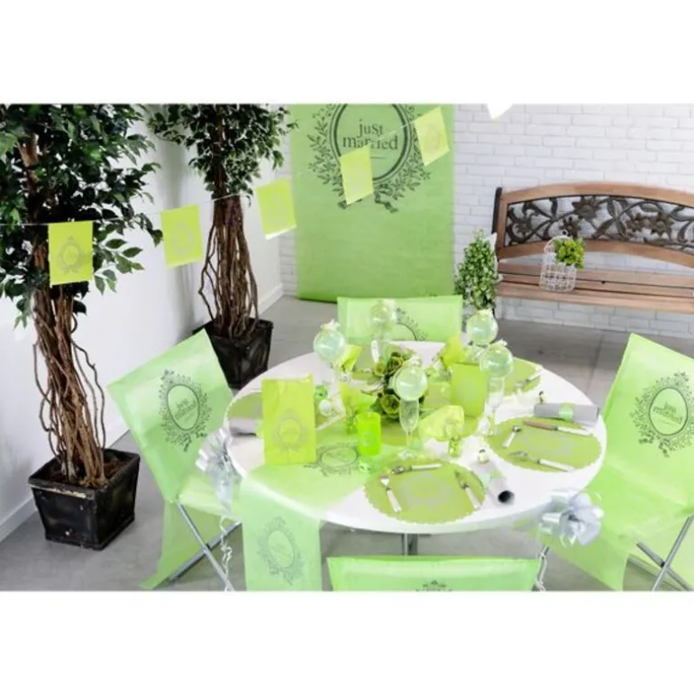 Banderole verte Just Married
