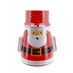 Boîte à biscuits de Noël culbuto père Noël