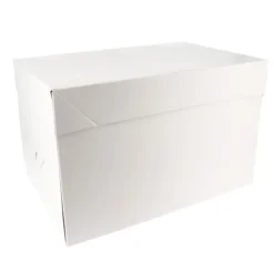 Boîte pâtissière blanche 31 x 41 x 22 cm