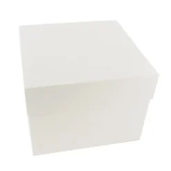 Boîte pâtissière blanche 18 x 18 x H 20 cm