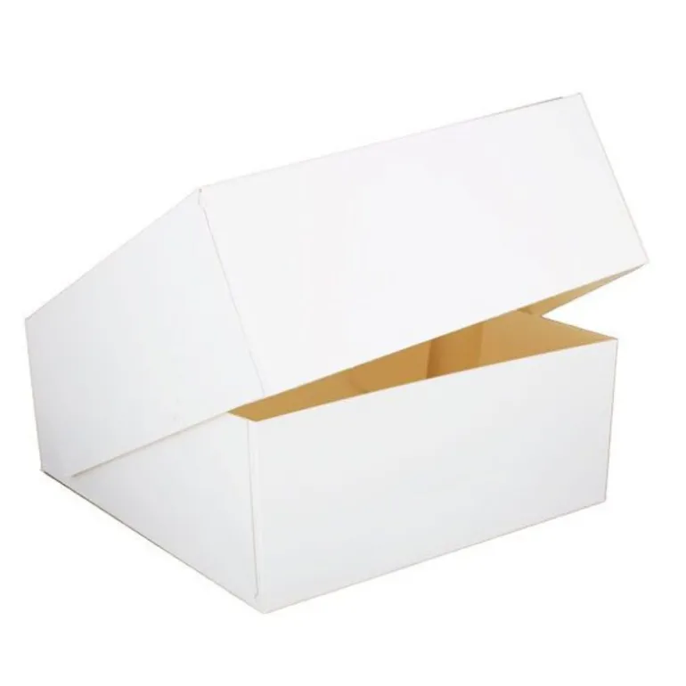Boîte pâtissière blanche h. 10 cm