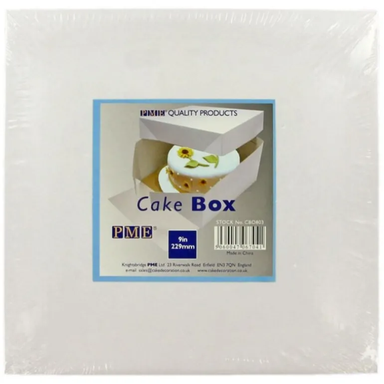 Boîte pâtissière blanche hauteur 15 cm PME