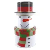 Boîtes à biscuits de Noël Set de 3 à empiler Bonhomme de neige