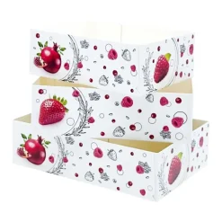 Boîtes petits-fours Morgane 18 x 12 cm - Hauteur 5 cm (x 100)