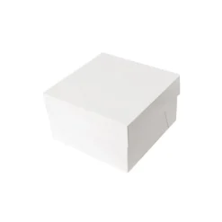 Boîtes pâtissières blanches 20x20 cm Hauteur 20 cm (x 10)