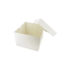 Boîtes pâtissières blanches 20x20 cm Hauteur 20 cm (x 10)