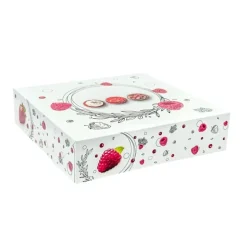 Boîtes pâtissières Morgane 18 x 18 cm - Hauteur 8 cm (x 50)