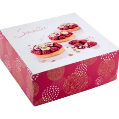 Boîtes pâtissières Pauline 29 x 29 cm Hauteur 8 cm (x 50)