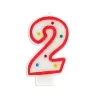 Bougie anniversaire chiffre Fiesta 2