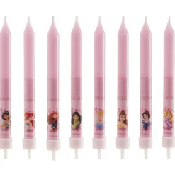 Bougie anniversaire Princesses Disney (x8)