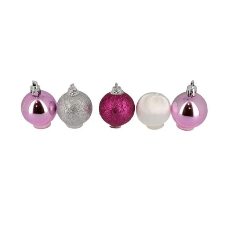 Boules de Noël sur pique assorties (x5)