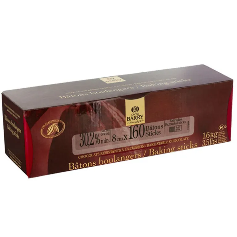 Bâtons boulangers chocolat au lait Barry (x160)