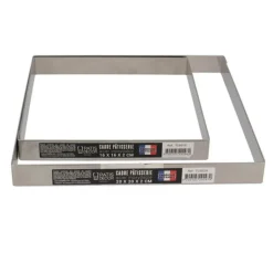 Cadre à pâtisserie inox H 2 cm - 16 x 16 cm