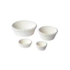 Caissettes cuisson Calypso blanches n°10bis (x1000)