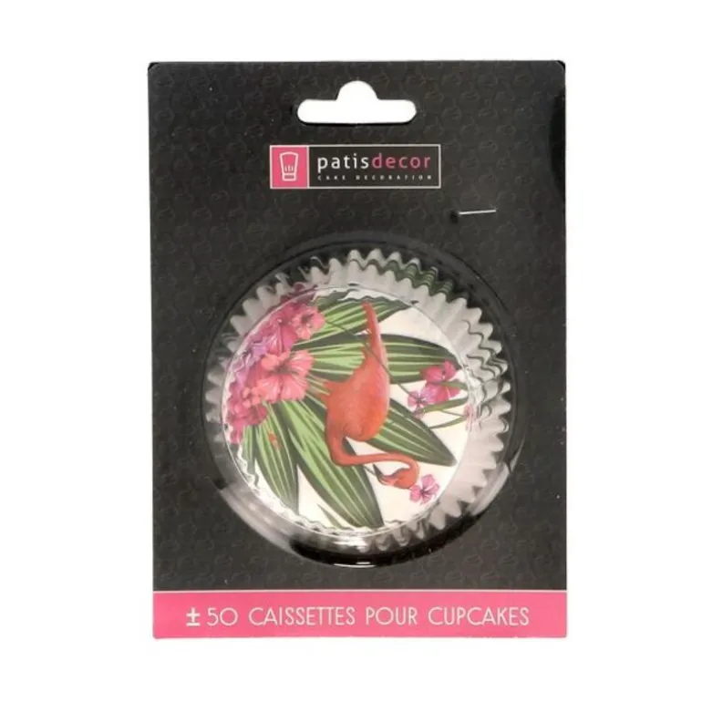 Caissettes cupcakes "Flamants roses" (x50)
