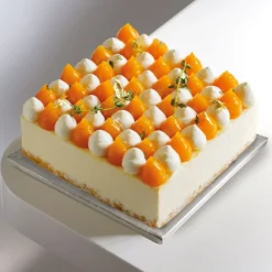 Cake drum carré argent 25 x 25 cm