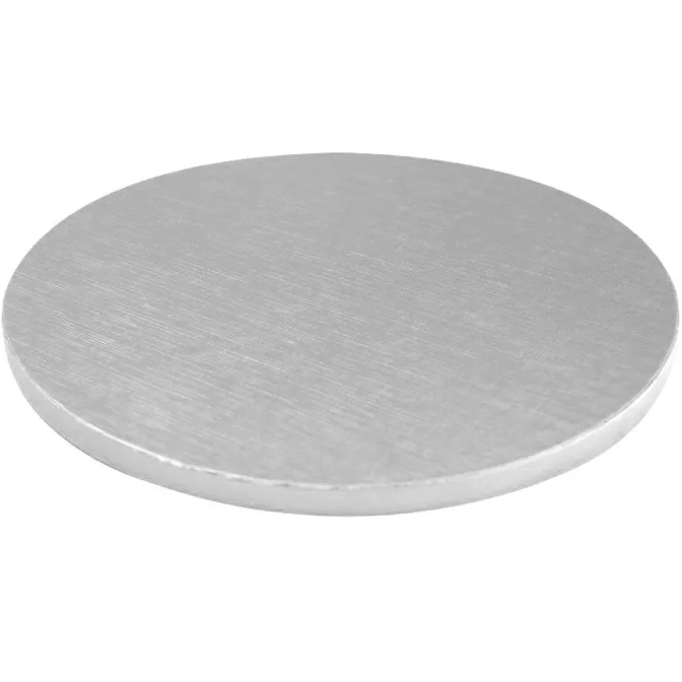 Cake Drum Rond Argent Ø 17 cm