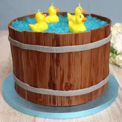 Cake Drum Rond Bleu Ø 35 cm