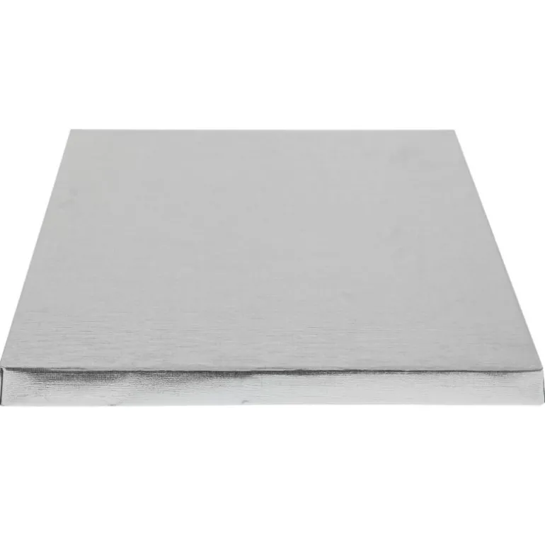 Cake Drums Carrés Argent 20 x 20 cm (x5)