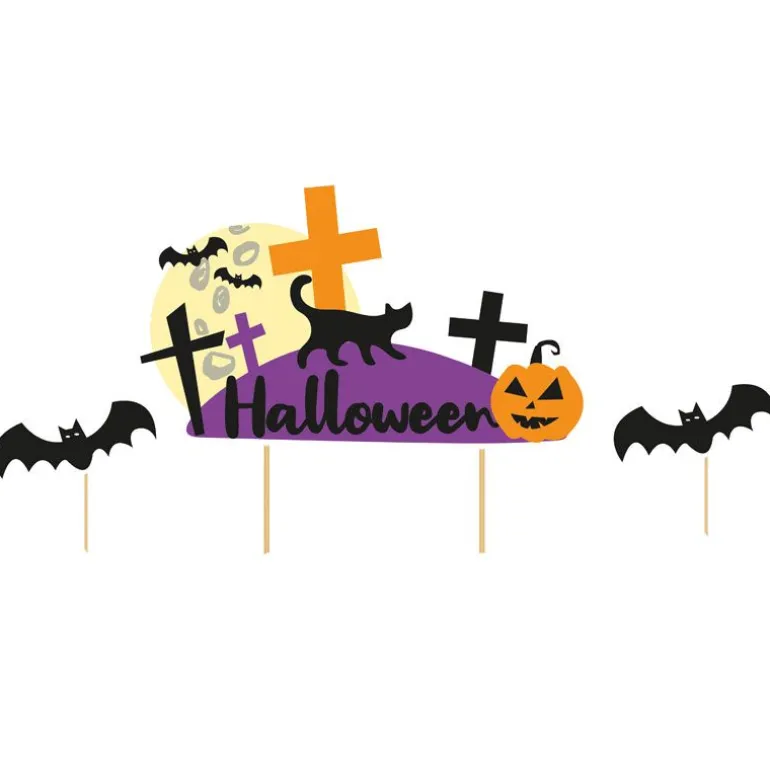 Cake topper assortis thème Halloween (x3)