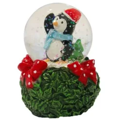 Cake Topper Boule à neige Pingouin
