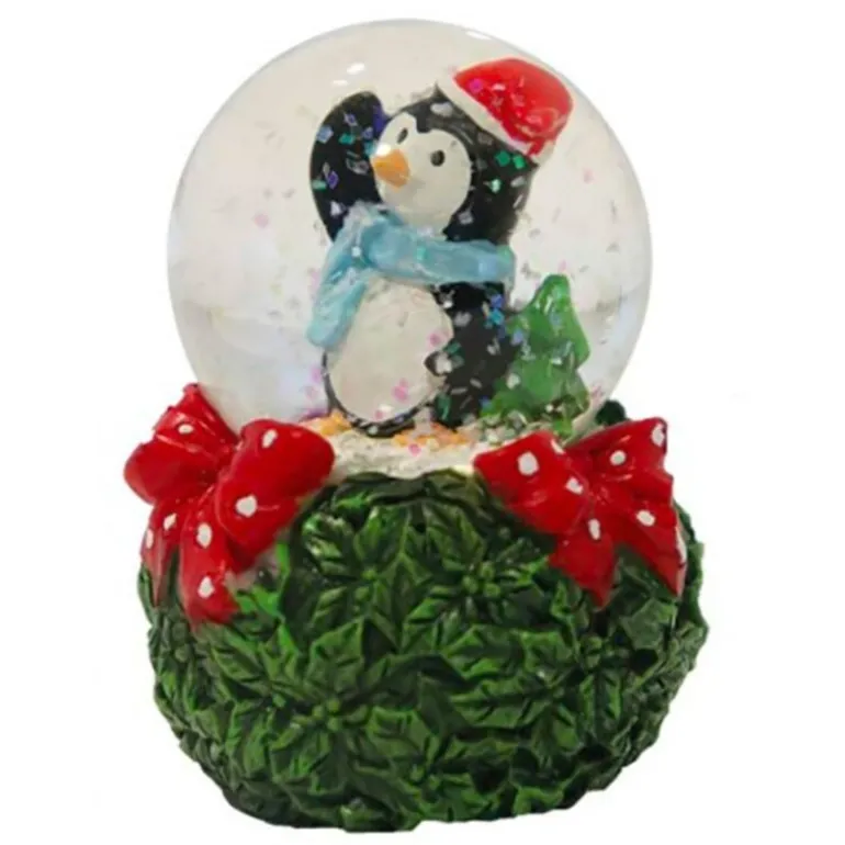 Cake Topper Boule à neige Pingouin