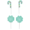 Cake topper flocon et sucre d'orge Wilton (x 12)
