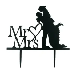 Cake Topper Mr & Mrs Bonheur