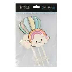 Cake toppers nuages et montgolfière