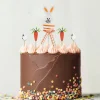 Cakes toppers lapin de Pâques (x5)