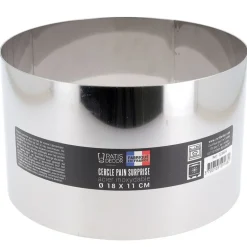 Cercle à pain surprise inox H 11 cm Diam 18 cm