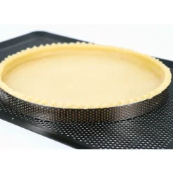 Cercle à tarte perforé inox H 2 cm Ø 12,7 cm