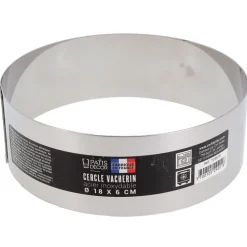 Cercle à vacherin inox H 6 cm Ø 18 cm