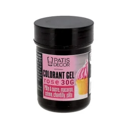 Colorant gel rose Patisdécor