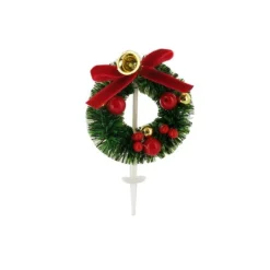 Couronne de Noël sur pique