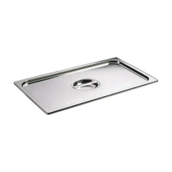 Couvercle inox avec poignée GN 1/2 - pour bac gastronorme sans anse