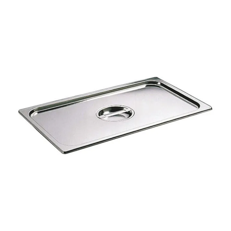 Couvercle inox avec poignée GN 2/4 - pour bac gastronorme sans anse