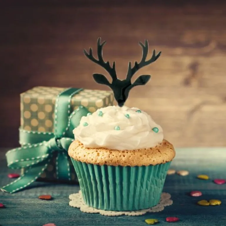 Cupcake Toppers Cerfs (x8)